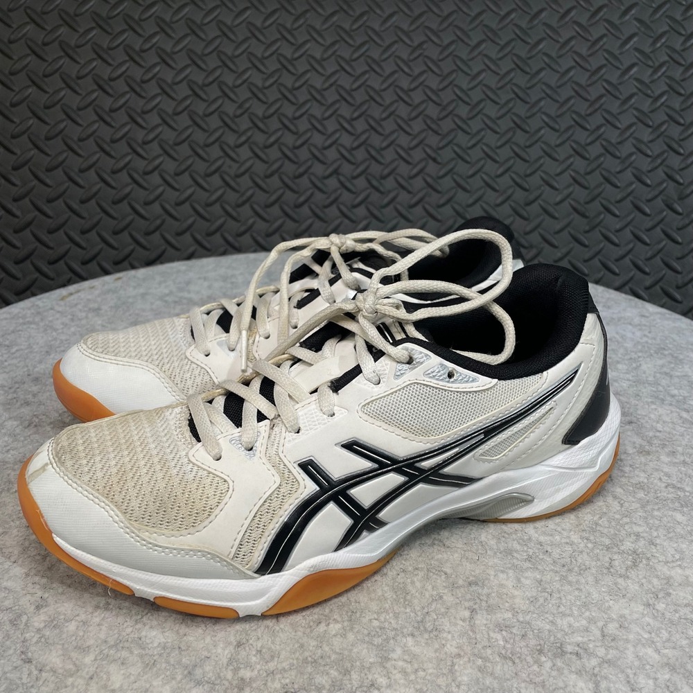 ASICS GEL-ROCKET 10 Women's Volleyball Shoes‎ White/Black 1072A056 Size 7.5 - Picture 3 of 7